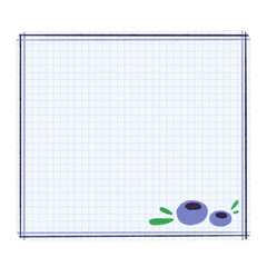 Paper Sheet Blueberry