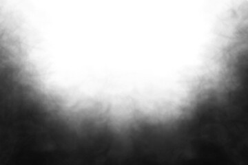 Dark smoke effect isolated on transparent white background. Steam explosion special effect. Effective texture of steam, fog, smoke png. Vector illustration PNG. Design elements	
