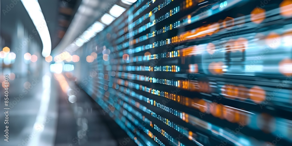 Poster innovative 8k technology showcases powerful datadriven insights for business analytics visualization