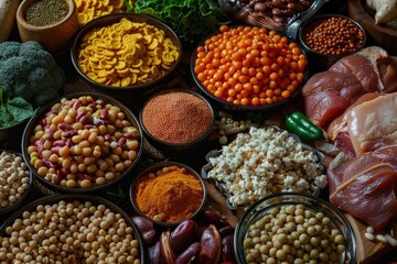 Selection on vegetarian and animal origin protein sources