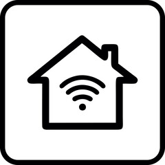 Wifi, wireless, internet signal icon logo template