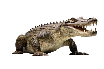 Obraz premium crocodile on a transparant background, PNG, Generative AI