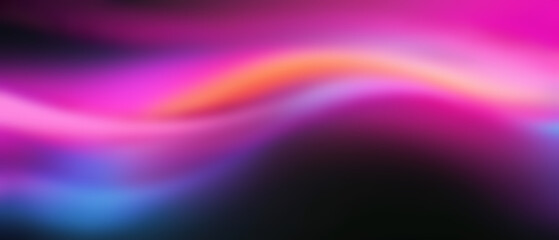 Obraz premium Ultrawide Dark Background With Colorful Abstract Wave Backdrop Image