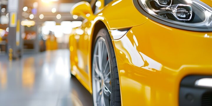 Promotion for quick yellow car paint protection with glossy finish and polish. Concept Car Protection, Yellow Paint, Glossy Finish, Quick Promotion, Polish