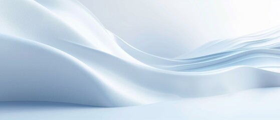 Abstract Architecture Background. White Circular Building.3d Rendering