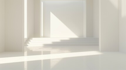 Creative Interior Concept. Beautiful Technology Template. 3d rendering.
