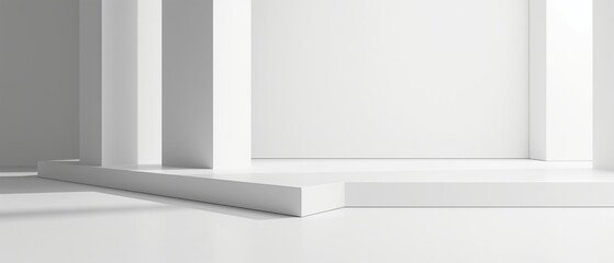 Creative Interior Concept. Beautiful Technology Template. 3d rendering.