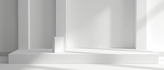 Creative Interior Concept. Beautiful Technology Template. 3d rendering.