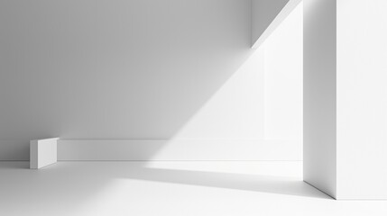 Creative Interior Concept. Beautiful Technology Template. 3d rendering.