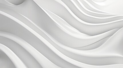 Abstract Architecture Background. White Circular Building.3d Rendering