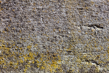 Closeup of Rough Stone Texture with Natural Moss and Weathered Surface, Ideal for Backgrounds in...