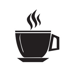  Abstract Coffee cup icon, tea cup logo, symbols vector illustration silhouette image template.eps 10.