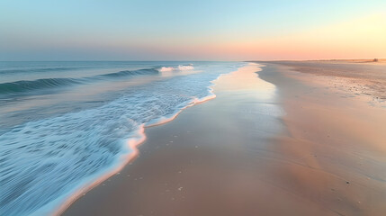 Amanecer atardecer en la playa sin gente