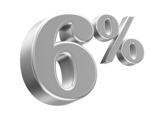 6 Percent Silver Number 3D