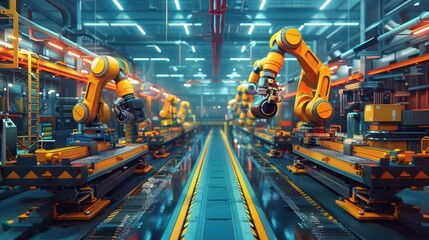 Cobotic assembly collaboration in a modern factory