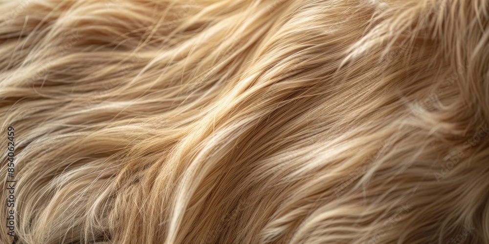 Poster a close up of a dog's fur with a fuzzy texture. generate ai image