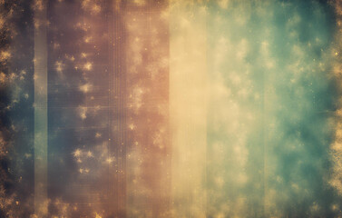 Vintage holographic abstract photo overlay with rainbow prism colors, Gradient Starry Sky Orange Beautiful Banner Background

