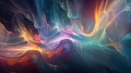 Fototapeta premium Close-up of ethereal pastel neon pink, purple, lavender, mint holographic background. Abstract modern curved blurred surreal futuristic disco, rave, techno, festive dreamlike backdrop