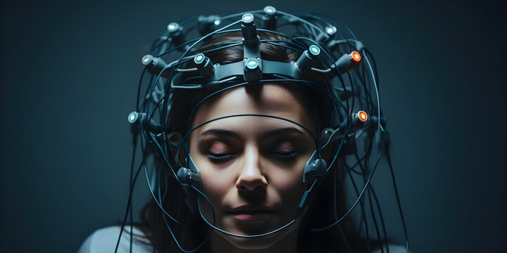 Neuromarketing study uses EEG and eye tracking to gauge consumer responses to ads. Concept Neuromarketing Research, EEG Technology, Eye Tracking, Consumer Behavior, Advertising Effectiveness