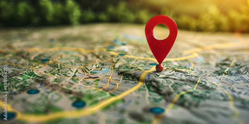 Poster optimize business location on google maps for local seo and visibility. concept google maps optimiza