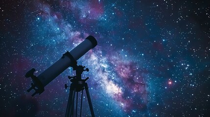 Astrophotography events focusing on capturing celestial bodies, with a dynamic scene of telescopes and starry skies, emphasizing the vastness and wonder of the universe
