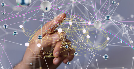 organization network team concept networking.