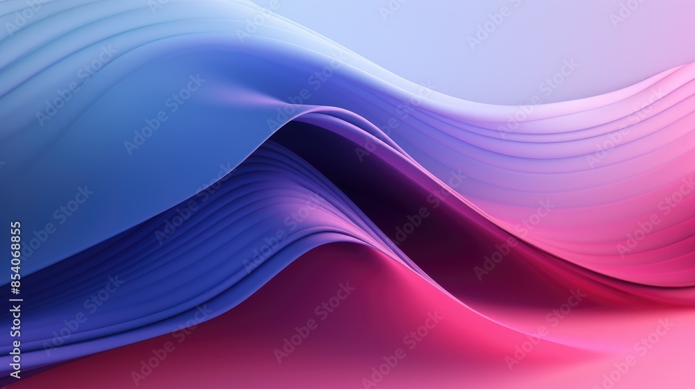 Poster abstract wavy pattern in vibrant pink and purple hues. abstract artwork with colorful waves that app