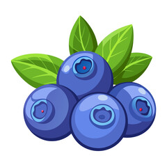 blueberries with leaves