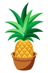 pineapple on a white background