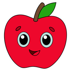 Fototapeta premium Apple in Focus (No Background)