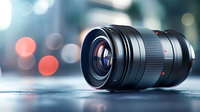 Zoom lenses with versatile focal lengths, ideal for various shooting situations, displayed with a dynamic scene of zooming in and out on different subjects, emphasizing flexibility