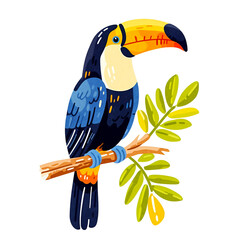 Toucan, bird, watercolor  transparent PNG.