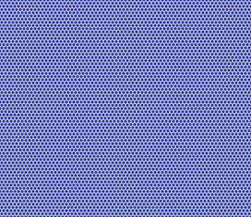 Mosaic hexagon shapes background. Indigo color on matching background. Simple hexagon grid with inner solid cells. Small hexagon shapes. Seamless pattern. Tileable vector illustration.