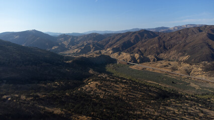 Sierra Madre and Caliente Range Mountains, Cuyama Valley, California 