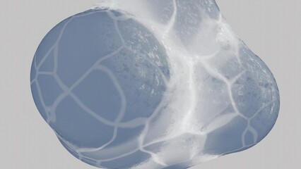 Soft Glowing Spheres Cluster with Gentle Reflections