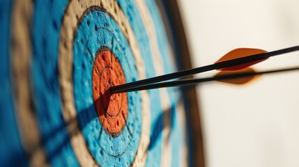Precision Arrow Bullseye Target Achievement Focus Aim Success