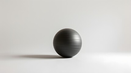 Black Fitness Ball Studio Lighting Minimalist Design