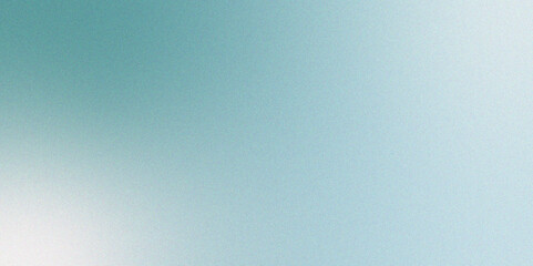 Light blue grainy gradient webpage header wide banner design. Blurred noise texture with rough and grain. Retro Gradient Background with Noise Texture. 