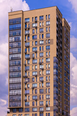 Fototapeta premium Cityscape, modern buildings on a summer day