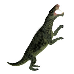 Inostrancevia Therapsid Rears Up - Inostrancevia was a carnivorous cat-like animal that lived in Russia during the Permian Period.