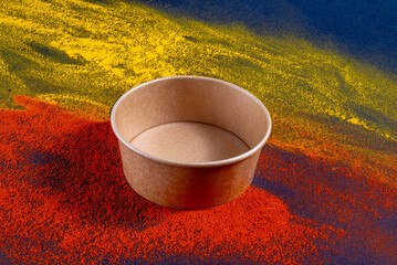A biodegradable, sustainable packaging bowl is designed to minimize environmental impact by...