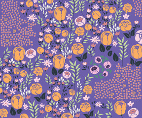 Petit Floral Blossom Flower Pattern Vector