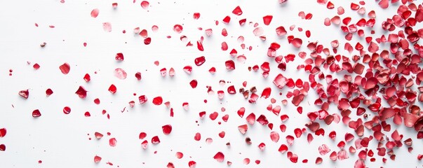 Obraz premium Vibrant Paint Splatters on White Background for Creative Projects Generative AI