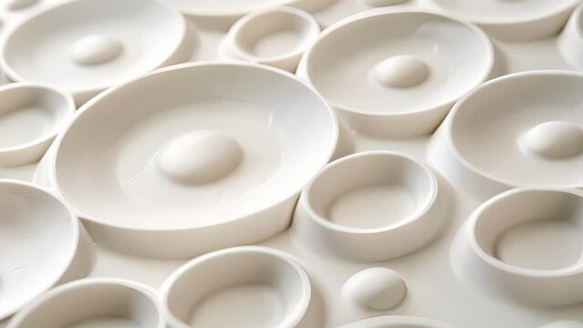 Circular Dimples Round shallow dimples add a playful and tactile element to this embossed silicone texture inviting touch and exploration.