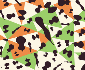 Seamless Irregular Geometric Pattern Vector