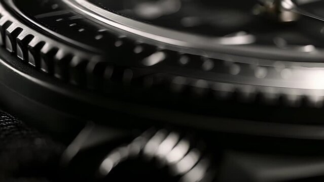 Detailed grooves and ridges cover the bezel giving a tactile sensation to every touch.