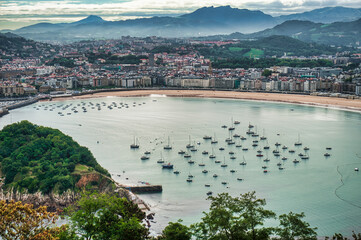 Naklejka premium Guipuzcoa is a Spanish territory and one of the three provinces that form the autonomous community of the Basque Country.