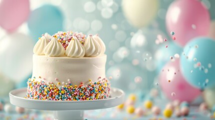 Celebrate with a Delicious Birthday Cake Generative AI