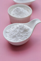 Bowl of baking soda, Sodium bicarbonate powder