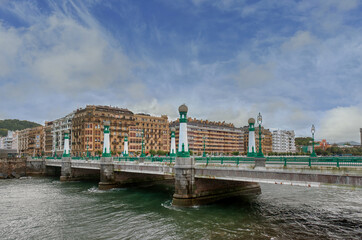 Naklejka premium Guipuzcoa is a Spanish territory and one of the three provinces that form the autonomous community of the Basque Country.